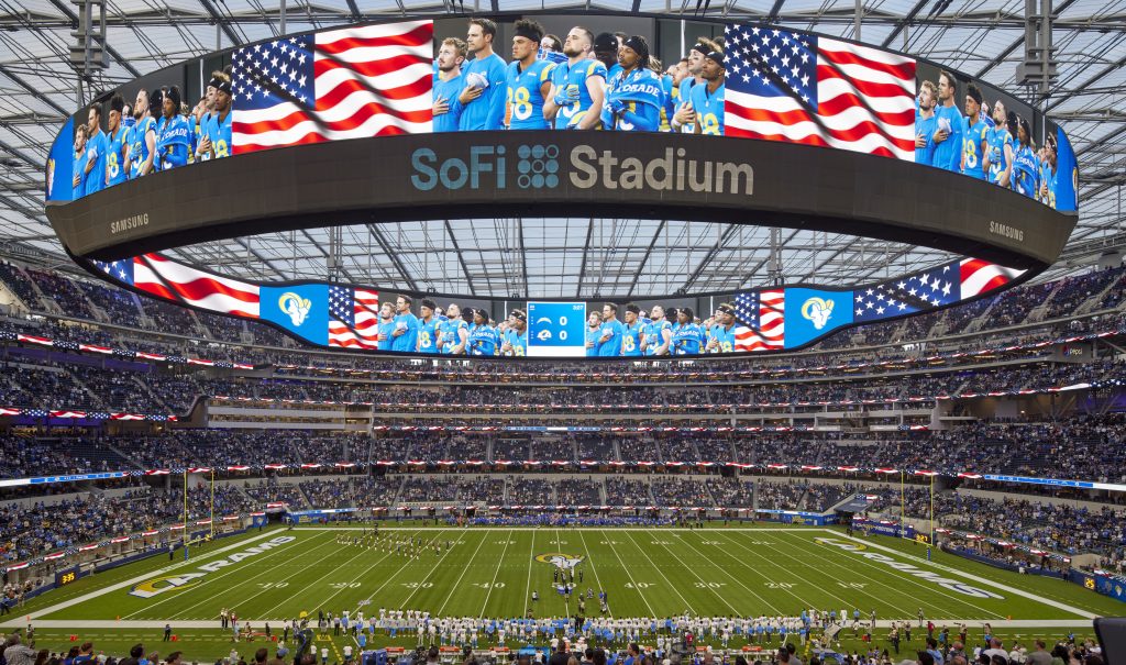 SoFi Stadium Lights Up Los Angeles